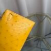 Kelly Sellier 20 Style Jaune Ambre Ostrich Palladium Hardware
