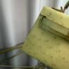 Kelly Sellier 20 Style Ostrich Leather Bag Jaune Poussin Gold Hardware Kelly Sellier 20 Style Ostrich Leather Bag Jaune Poussin Gold Hardware