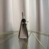 Kelly Sellier 20 Style Ostrich Leather Bag Graphite Gris Perle Palladium Hardware