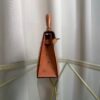 Mini Kelly II, Kelly 20 Style, Gold 06, Ostrich Bag, Palladium Hardware, Exotic Purse, Luxury Mini Bag, Brown Bag