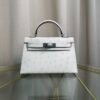 Kelly Sellier 20 Style Nata Ostrich Palladium Hardware