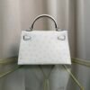 Kelly Sellier 20 Style Nata Ostrich Palladium Hardware