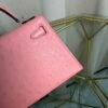 Kelly Sellier 20 Style Rose Sakura Ostrich Palladium Hardware