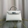 Kelly Sellier 20 Style Nata Ostrich Palladium Hardware