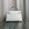 Kelly Sellier 20 Style Nata Ostrich Palladium Hardware
