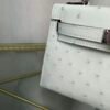 Kelly Sellier 20 Style Nata Ostrich Palladium Hardware
