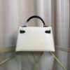 Kelly Sellier 20 Style Nata and Black Ostrich Gold Hardware
