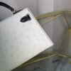 Kelly Sellier 20 Style Nata and Black Ostrich Gold Hardware