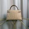 Kelly Sellier 20 Style Biscuit Ostrich Touch Gold Hardware