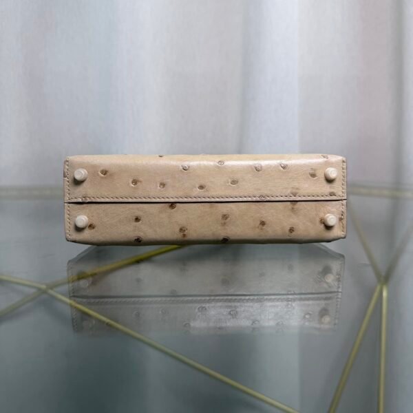 Kelly Sellier 20 Style Biscuit Ostrich Touch Gold Hardware