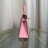 Kelly Sellier 20 Style Bubblegum Pink Ostrich Gold Hardware Kelly Sellier 20 Style Bubblegum Pink Ostrich Gold Hardware