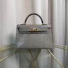 Kelly Sellier 20 Style Gris Fonce Shiny Lizard Gold Hardware