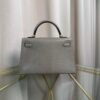 Kelly Sellier 20 Style Gris Fonce Shiny Lizard Gold Hardware