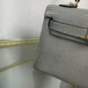 Kelly Sellier 20 Style Gris Fonce Shiny Lizard Gold Hardware