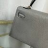 Kelly Sellier 20 Style Gris Fonce Shiny Lizard Gold Hardware
