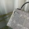 Mini Kelly II Sellier 20 Style Natural Ombré Lizard Palladium Hardware