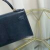 Mini Kelly II Sellier 20 Style Bleu Indig Lizard Gold Hardware