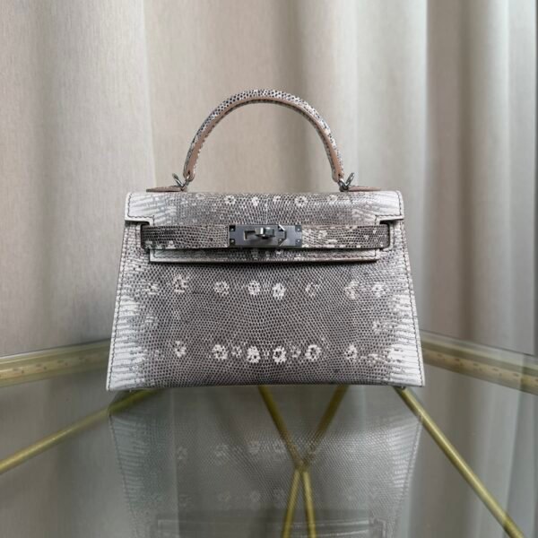 Kelly Sellier 20 Style Ombre Shiny Varanus Salvator Lizard Palladium Hardware Kelly Sellier 20 Style Ombre Shiny Varanus Salvator Lizard Palladium Hardware