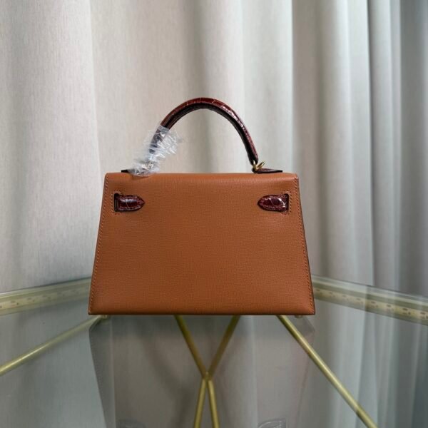 Kelly Sellier 20 Style Gold Madame and Miel Shiny Varanus Lizard Touch Gold Hardware Kelly Sellier 20 Style Gold Madame and Miel Shiny Varanus Lizard Touch Gold Hardware