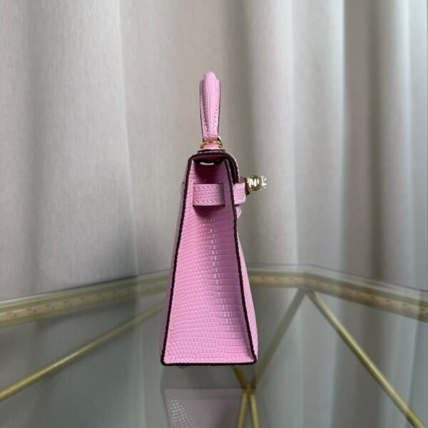 Kelly Sellier 20 Style Rose Sakura Shiny Lizard Gold Hardware