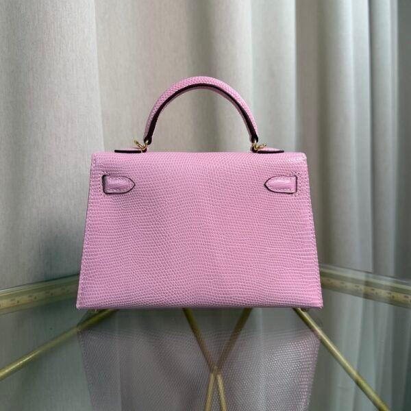 Kelly Sellier 20 Style Rose Sakura Shiny Lizard Gold Hardware