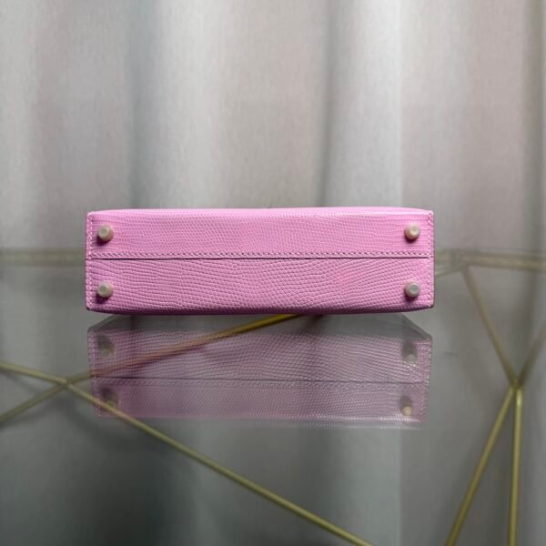 Kelly Sellier 20 Style Rose Sakura Shiny Lizard Gold Hardware
