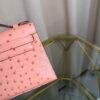 Kelly Pochette Style Terre Cuite Ostrich Palladium Hardware