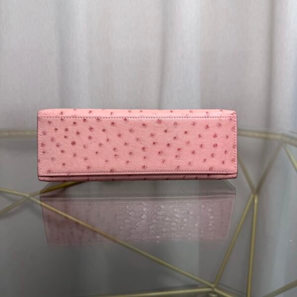 Kelly Pochette Style Terre Cuite Ostrich Palladium Hardware