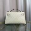 Kelly Pochette Style Nata Ostrich Palladium Hardware Kelly Pochette Style Nata Ostrich Palladium Hardware