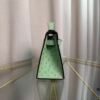 Kelly Pochette Style Vert Criquet Ostrich Palladium Hardware