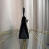 Kelly Sellier 20 Style Black Shiny Lizard Palladium Hardware
