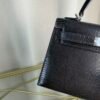 Kelly Sellier 20 Style Black Shiny Lizard Palladium Hardware