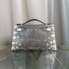 Kelly Pochette StyleNatural Ombré Lizard Palladium Hardware