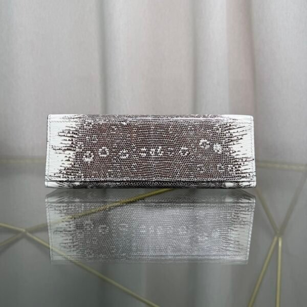 Kelly Pochette StyleNatural Ombré Lizard Palladium Hardware