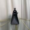 Kelly Pochette Style Graphite Ostrich Palladium Hardware