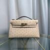Kelly Pochette Style Parchemin Ostrich Gold Hardware Kelly Pochette Style Parchemin Ostrich Gold Hardware