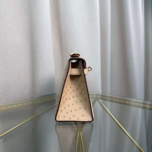 Kelly Pochette Style Parchemin Ostrich Gold Hardware Kelly Pochette Style Parchemin Ostrich Gold Hardware