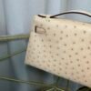 Kelly Pochette Style Parchemin Ostrich Gold Hardware Kelly Pochette Style Parchemin Ostrich Gold Hardware