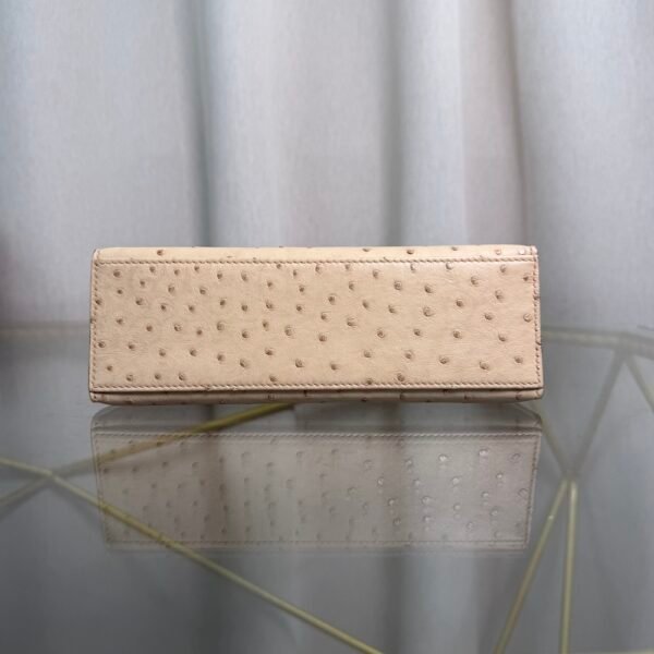 Kelly Pochette Style Parchemin Ostrich Gold Hardware Kelly Pochette Style Parchemin Ostrich Gold Hardware