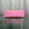 Kelly Pochette Style Rose Sakura Ostrich Palladium Hardware