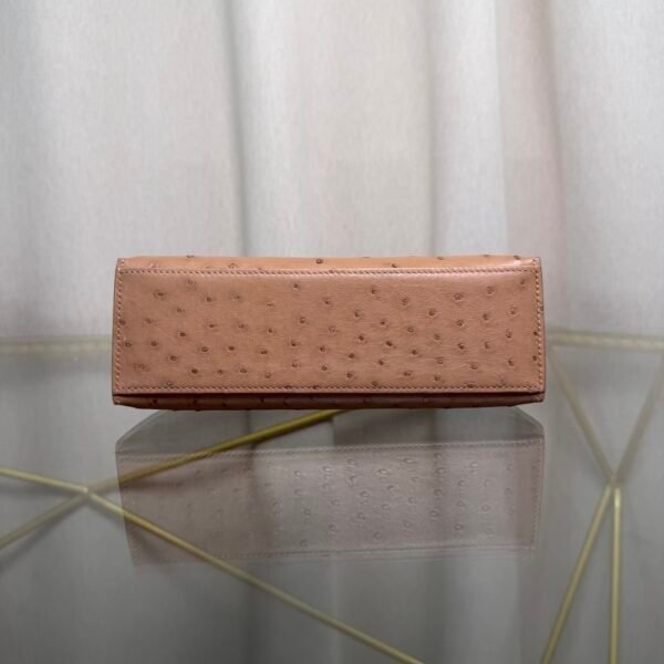Kelly Pochette Style Chai Ostrich Gold Hardware Kelly Pochette Style Chai Ostrich Gold Hardware