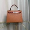 Kelly Sellier 25 Gold Madame and Miel Shiny Niloticus Crocodile Touch Palladium Hardware
