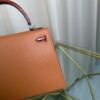 Kelly Sellier 25 Gold Madame and Miel Shiny Niloticus Crocodile Touch Palladium Hardware