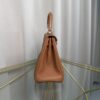 Kelly Retourne 25 Gold Togo and Matte Porosus Crocodile Touch Gold Hardware