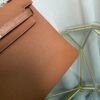 Kelly Retourne 25 Gold Togo and Matte Porosus Crocodile Touch Gold Hardware