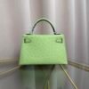 Kelly Sellier 20 Style Vert Yucca Ostrich Palladium Hardware