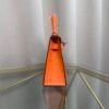 Kelly Sellier 20 Style Orange Ostrich Palladium Hardware