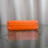 Kelly Sellier 20 Style Orange Ostrich Palladium Hardware