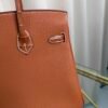 Birkin Retourne 25 Style Gold Togo and Barenia Faubourg Matte Alligator Touch Gold Hardware