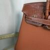 Birkin Retourne 25 Style Gold Togo and Barenia Faubourg Matte Alligator Touch Gold Hardware